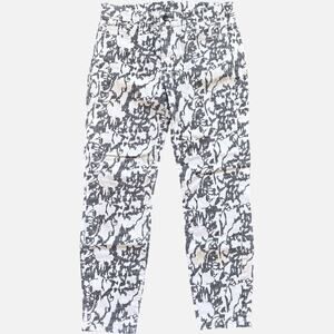 Joe's Jeans 29 Boho Floral Print Ankle Jeans White Black High Water
